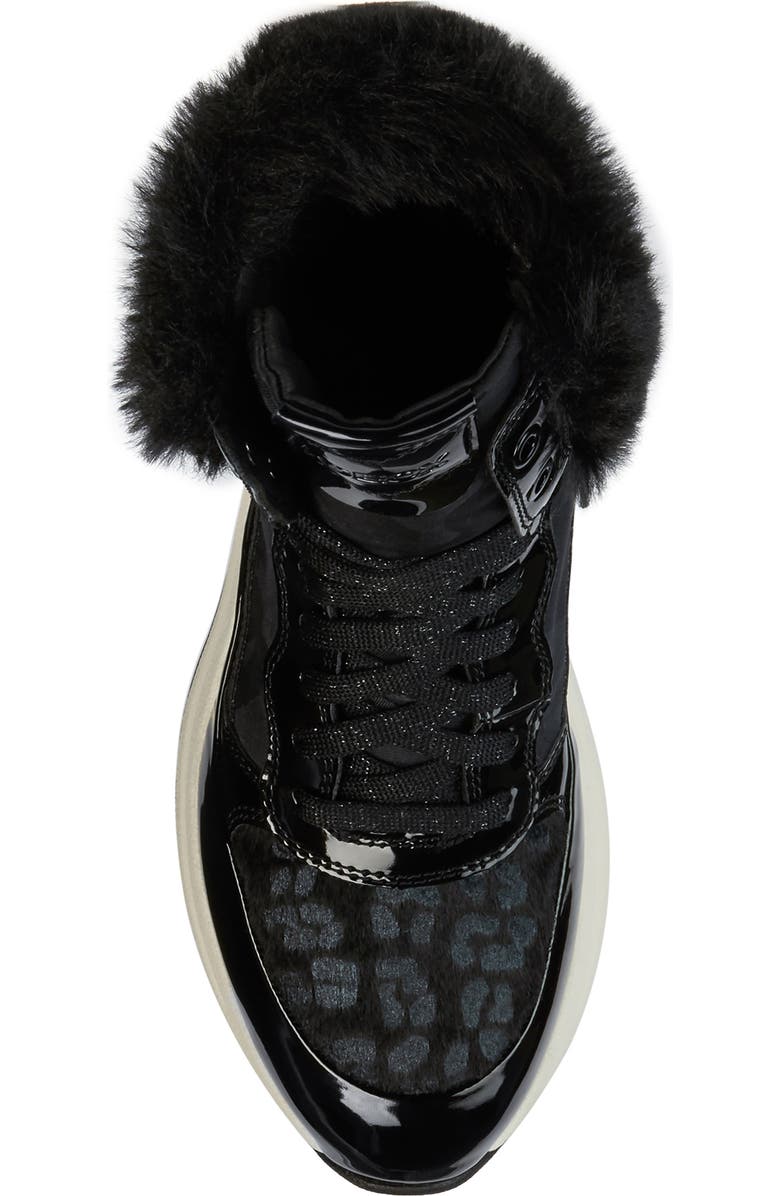 Geox Backsie Amphibiox Waterproof Faux Fur Trim Sneaker Boot, Alternate, color,