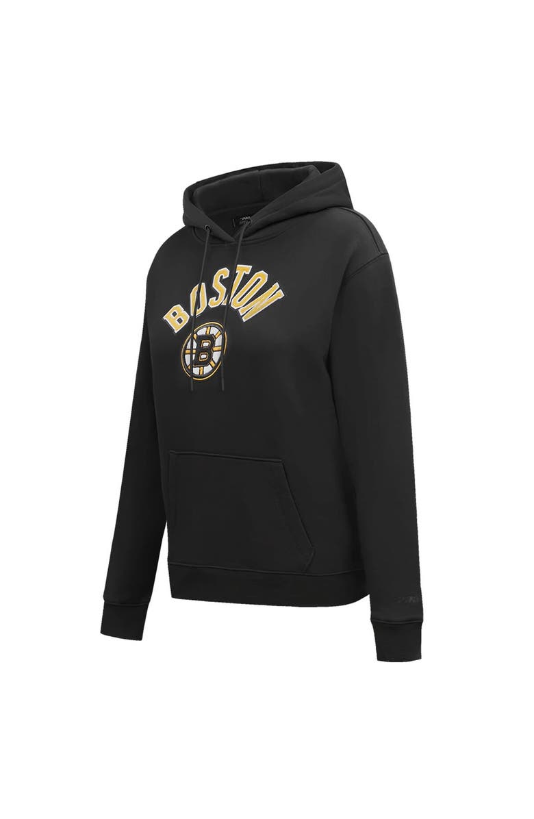 PRO STANDARD Women's Pro Standard Black Boston Bruins Classic Chenille Pullover Hoodie, Alternate, color, 