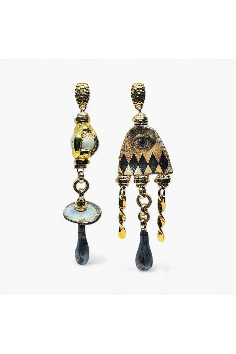 Harlequin Nights Earrings, Main, color, Multicolor