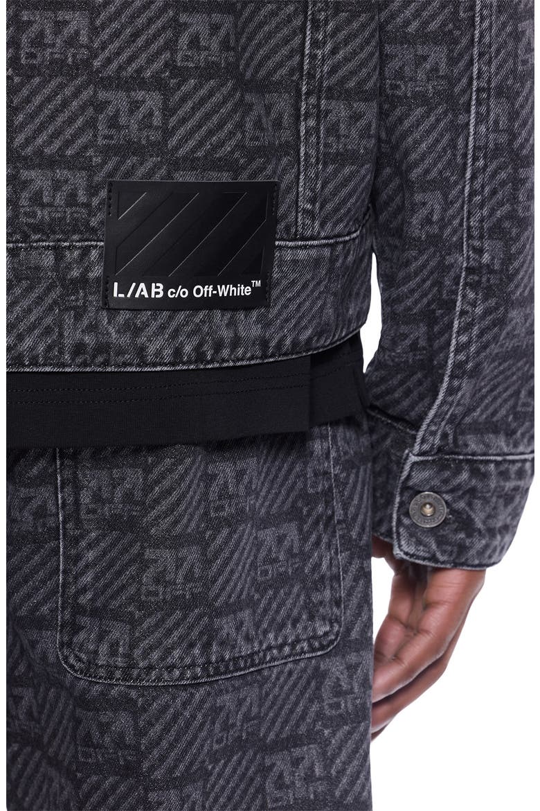 Logo Print Jeans, Alternate, color, BLACK