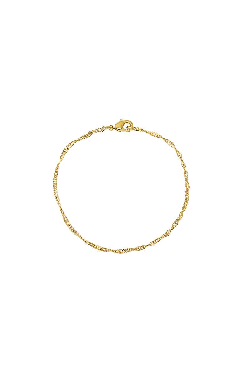 BY ADINA EDEN Baby Twisted Rope Chain Bracelet, Main, color, Gold