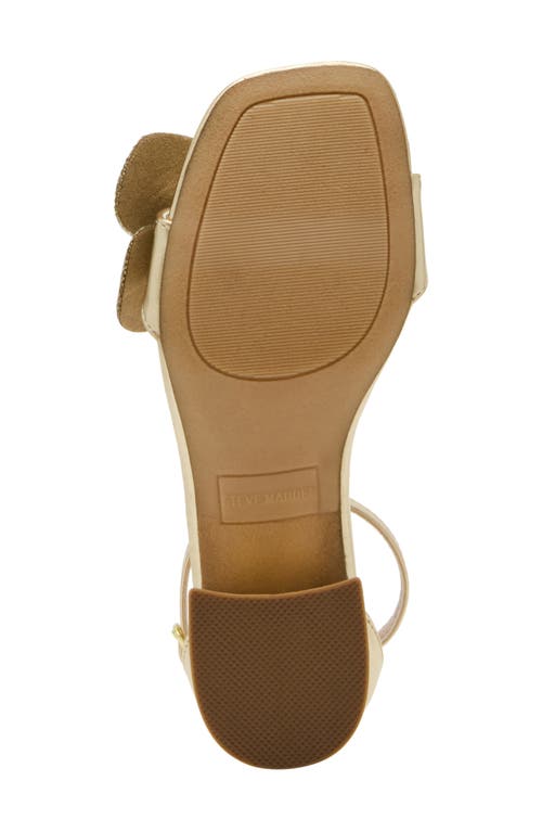 Steve Madden Kids' Jkindra Ankle Strap Sandal In Gold