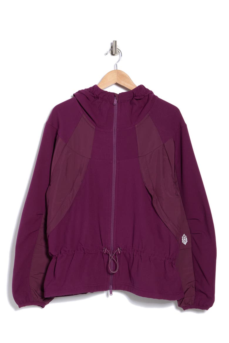 All Terrain Fleece Training Jacket, Alternate, color, BLACK CHERRY