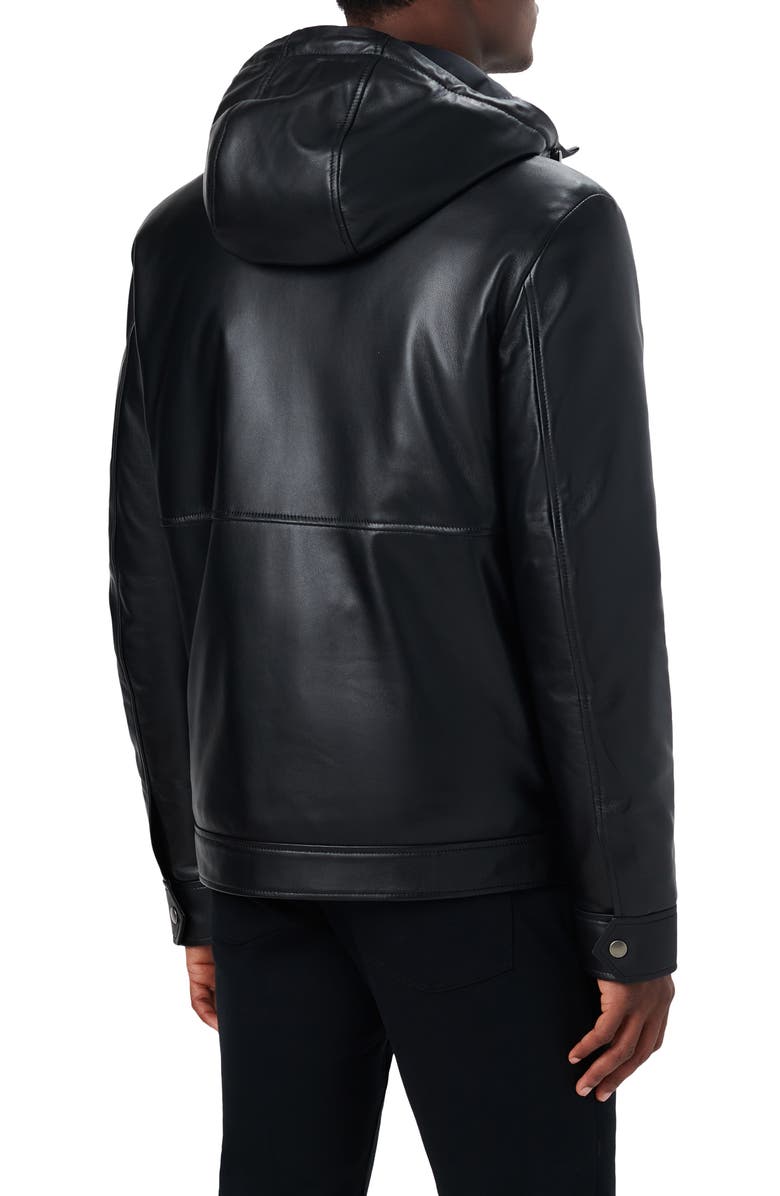 Bugatchi Hooded Bomber Jacket, Alternate, color,