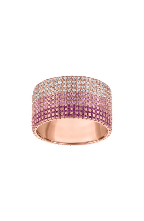 Lab Created Ruby & Sapphire Band Ring