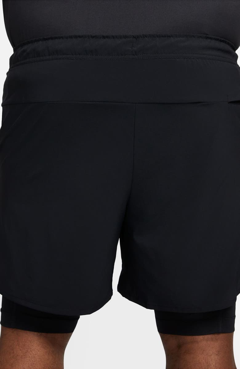 Nike Dri-FIT Unlimited 2-in-1 Versatile Shorts, Alternate, color, Black/ Black/ Black/ Black