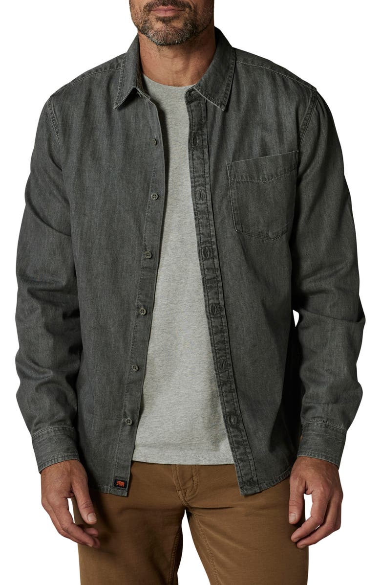 The Normal Brand Denim Button-Up Shirt, Main, color, 