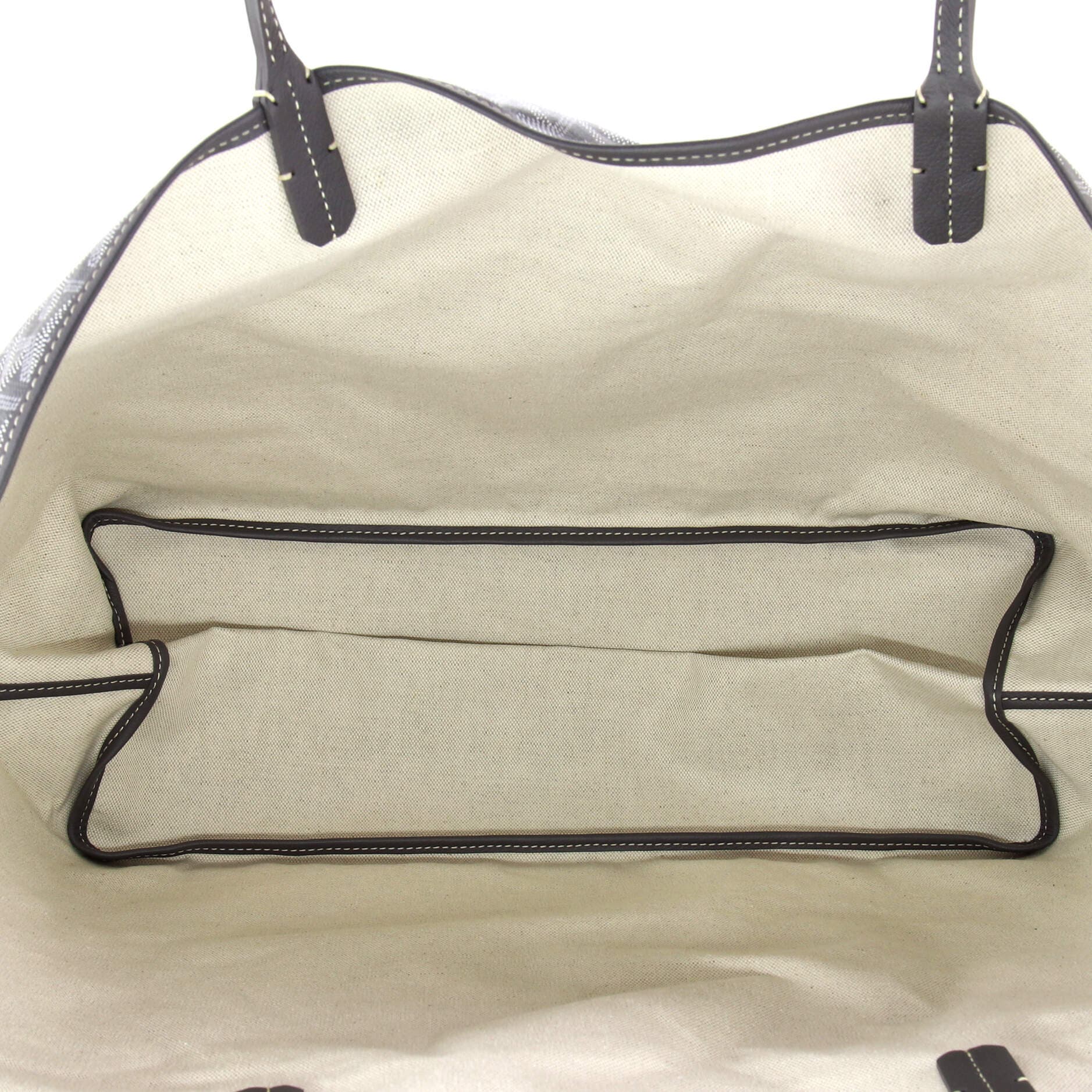 Pre-Owned Goyard Saint Louis Tote Coated Canvas GM, Alternate, color, Gray