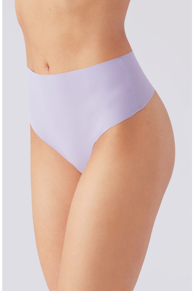 b.bare High Waist Thong, Alternate, color, LAVENDER GRAY