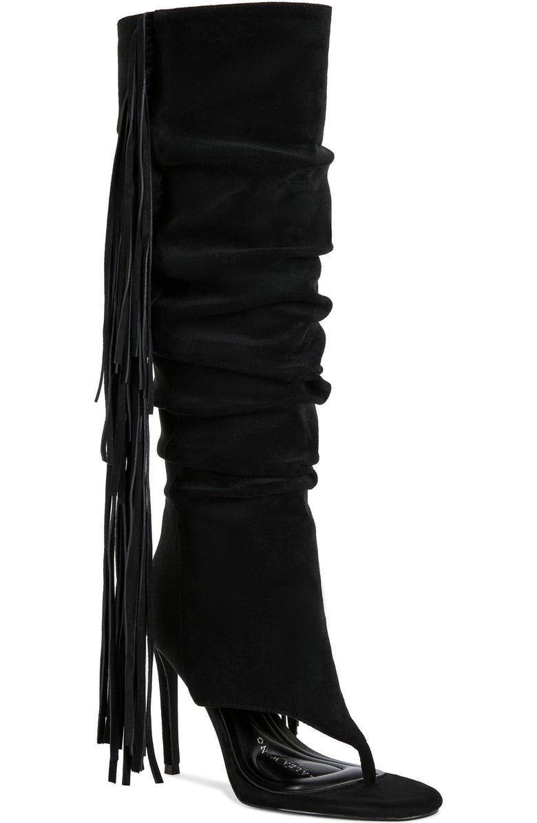 AZALEA WANG Johanna Stiletto Sandal, Alternate, color, Black