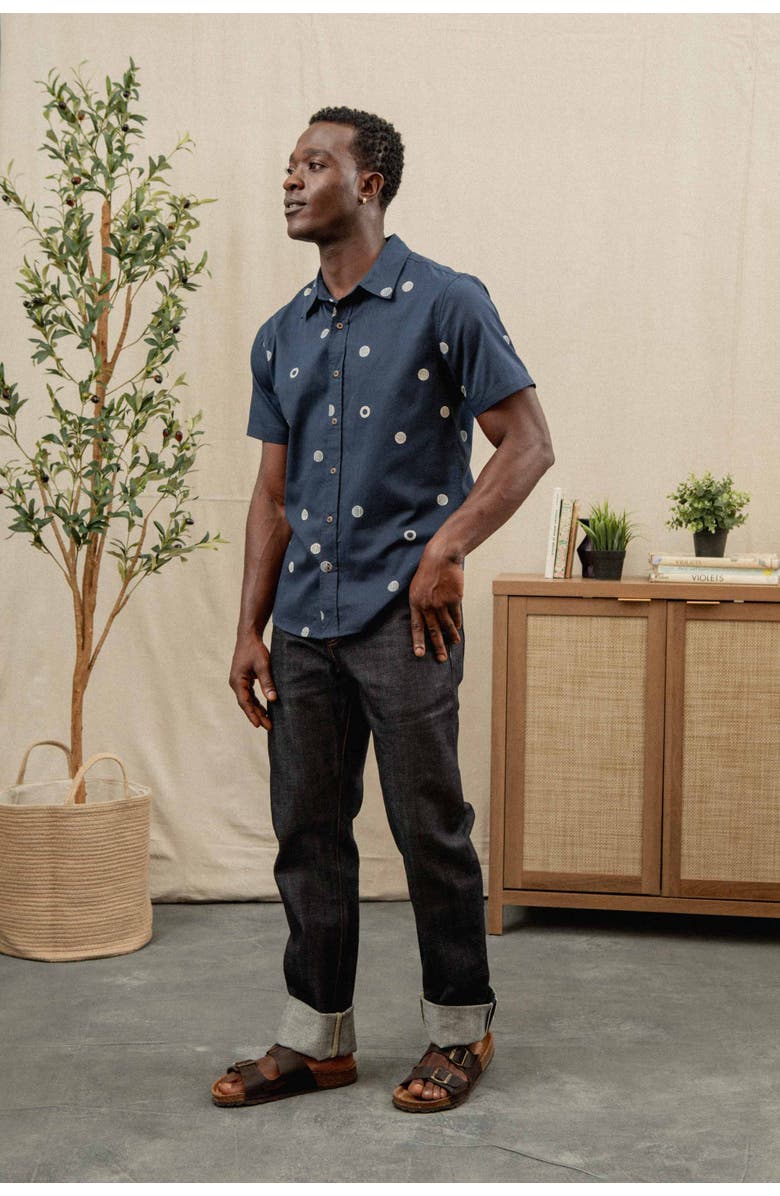 Bridge & Burn Emerson Slim Shirt, Alternate, color, Lunar Polka