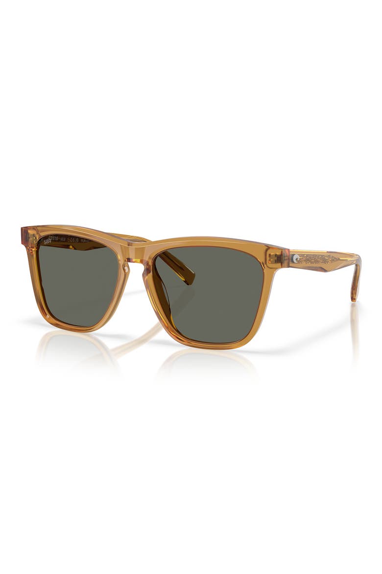 Ulu 56mm Polarized Square Sunglasses, Alternate, color, SUN RAY / GRAY 580G
