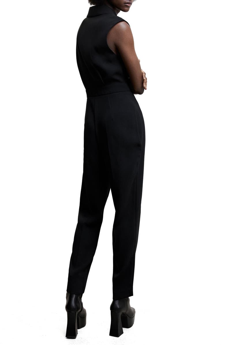MANGO Belted Wrap Jumpsuit, Alternate, color, 