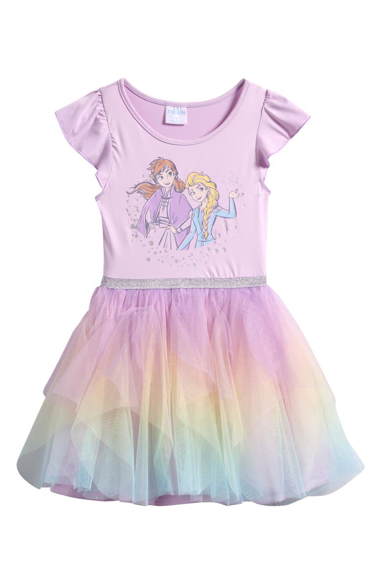 Happy Threads Kids' Disney<sup>®</sup> Princess Tutu Dress, Main, color, Lavender