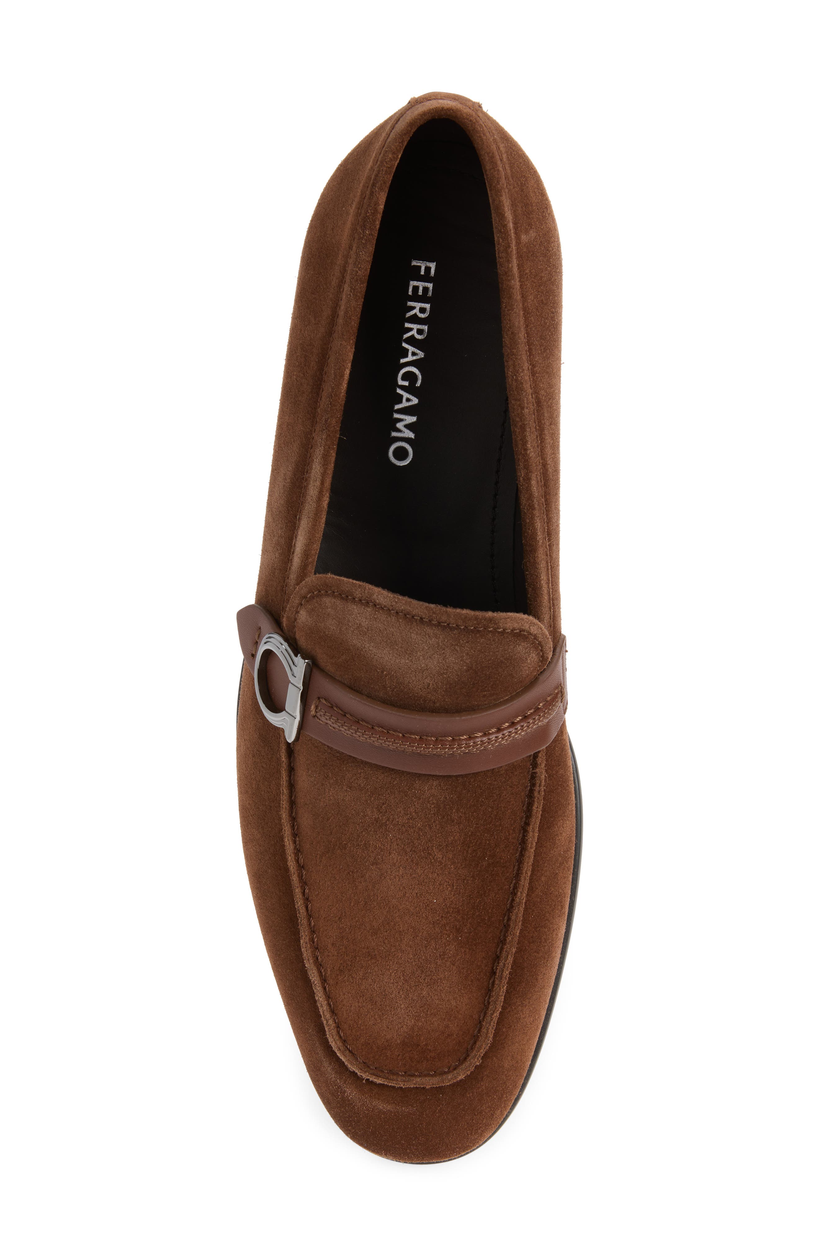FERRAGAMO Terence Apron Toe Loafer, Alternate, color, Naturale