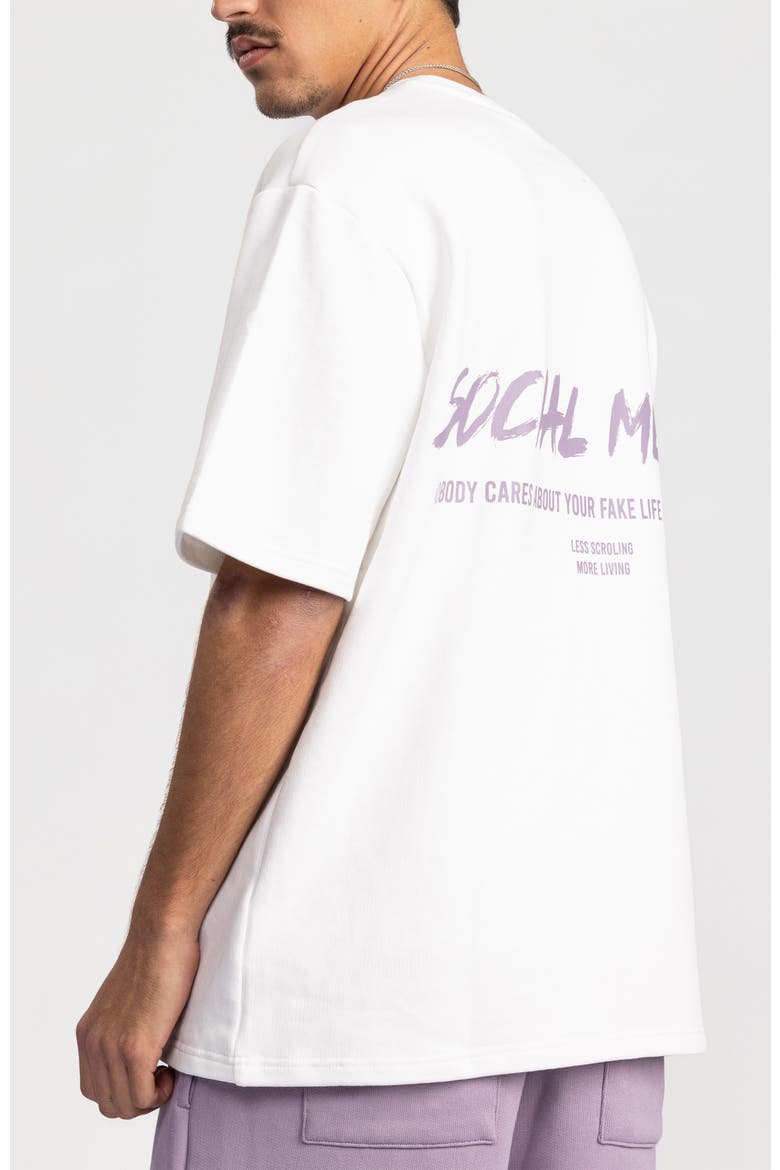 Social Media Fashion T-shirt, Alternate, color, White