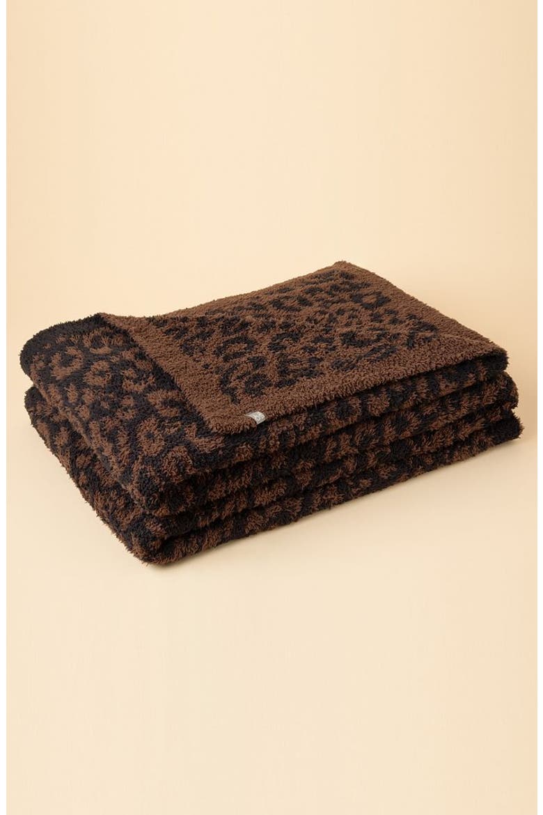 Wildly Soft Marshmallow Leopard Blanket, Alternate, color, Wild Espresso
