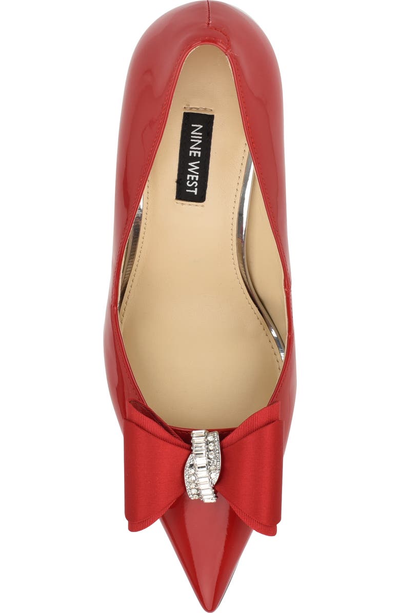 Nine West Ceryn Pointed Toe Pump, Alternate, color, Medium Red