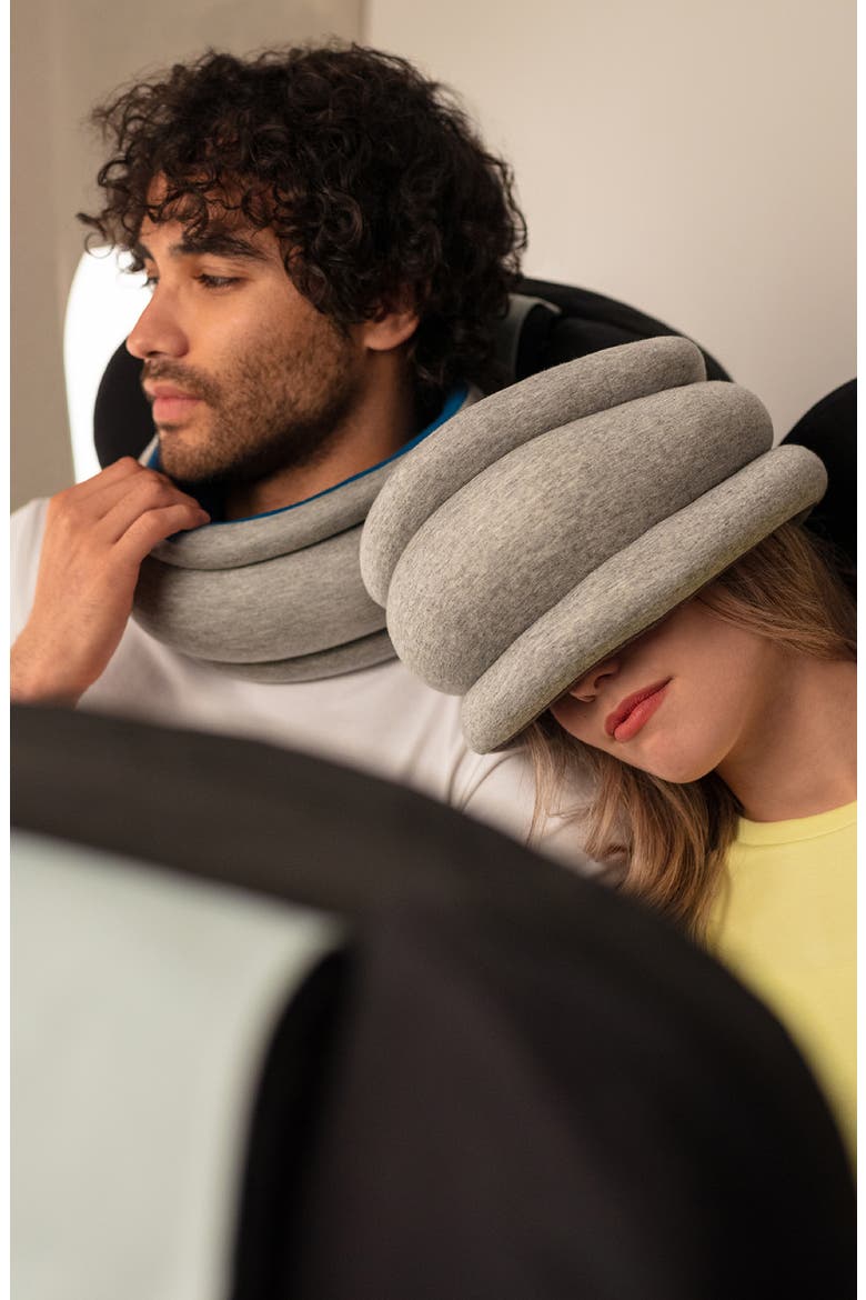 OSTRICHPILLOW® Light Reversible Travel Pillow, Alternate, color, MIDNIGHT GREY