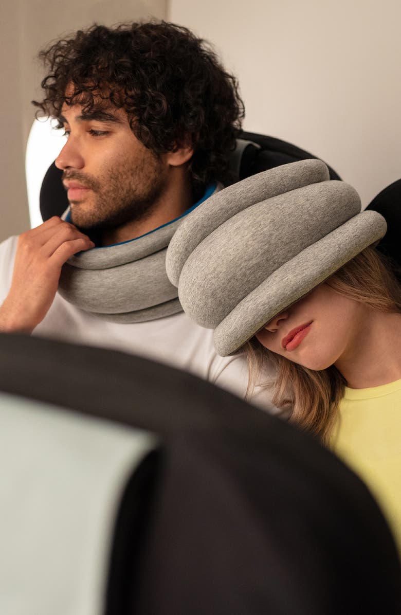 Ostrichpillow <sup>®</sup> Light Reversible Travel Pillow, Alternate, color, Midnight Grey