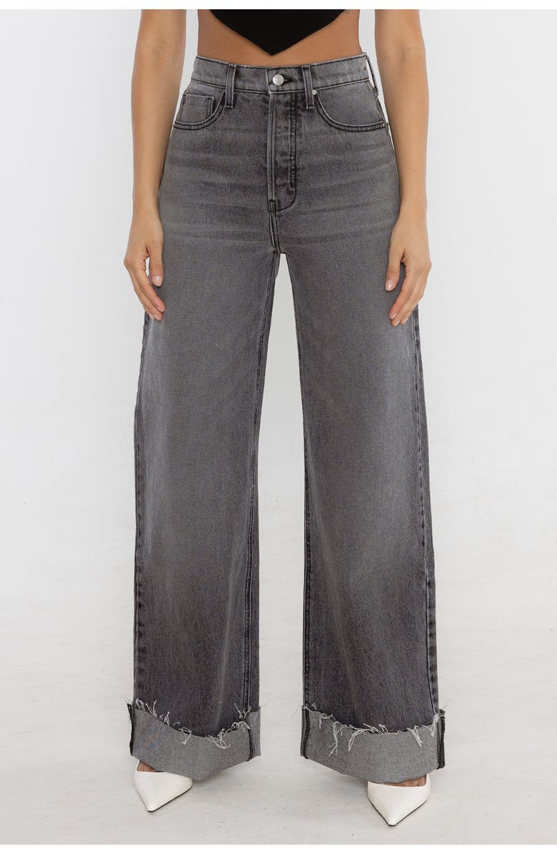 Rudes Denim The Adeline Cuffed Jean, Main, color, Laguna Grey