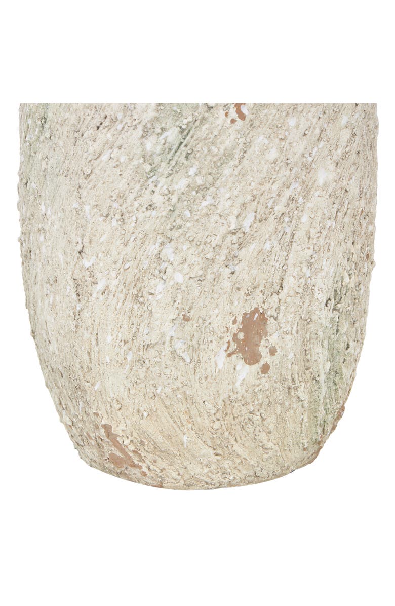 GINGER BIRCH STUDIO Cream Magnesium Oxidized Vase, Alternate, color, Cream