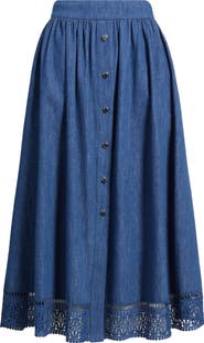 Elie Tahari The Laylee Denim Skirt