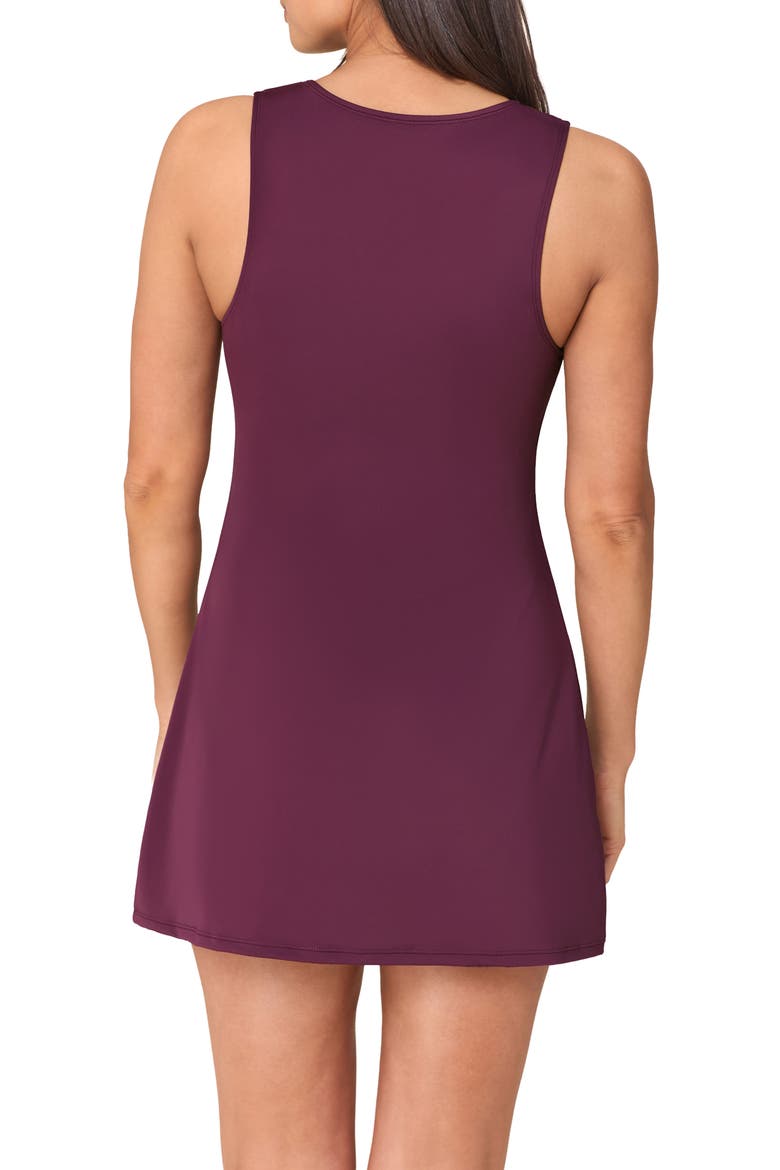 The Malibu One-Piece Swim Dress, Alternate, color, SUNDRIED VIOLET