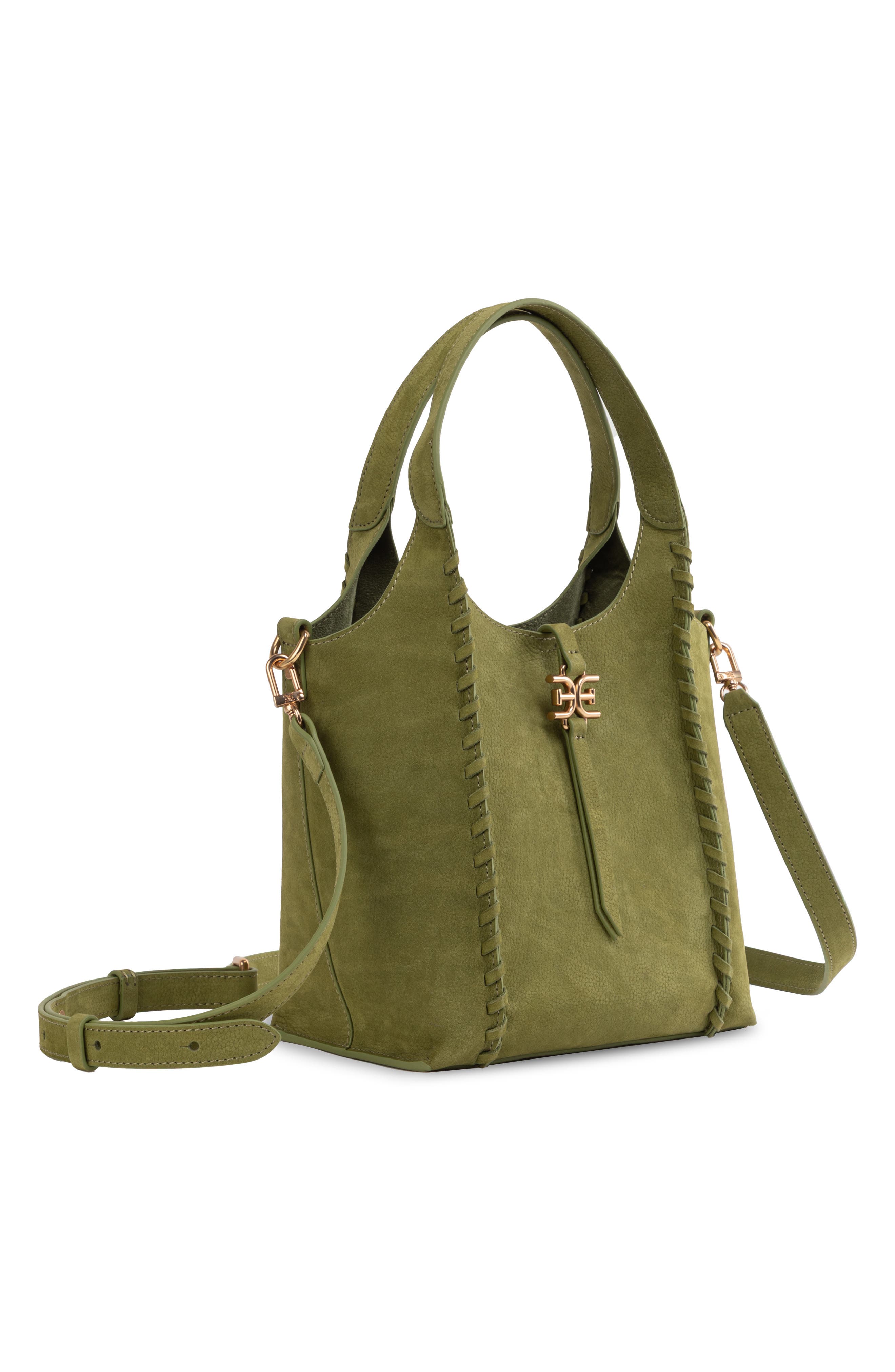 Sam Edelman Mini Sylvia Leather Crossbody Bag, Alternate, color, Pistachio