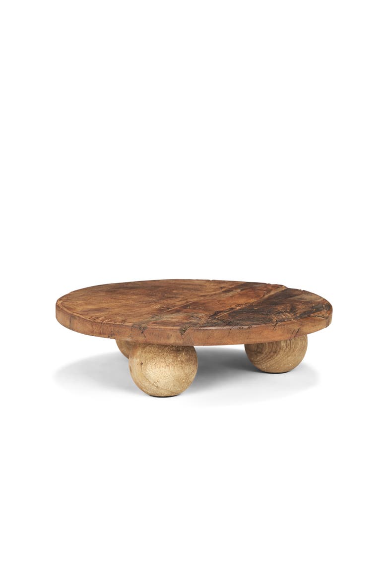 Kerra Solid Reclaimed Wood Tray, Main, color, Brown