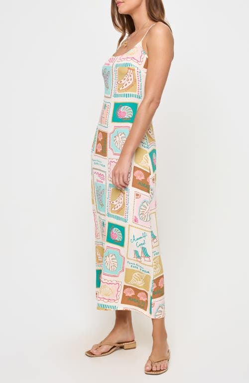 L*space Lspace Summer Somewhere Linen Slip Maxi Dress In White
