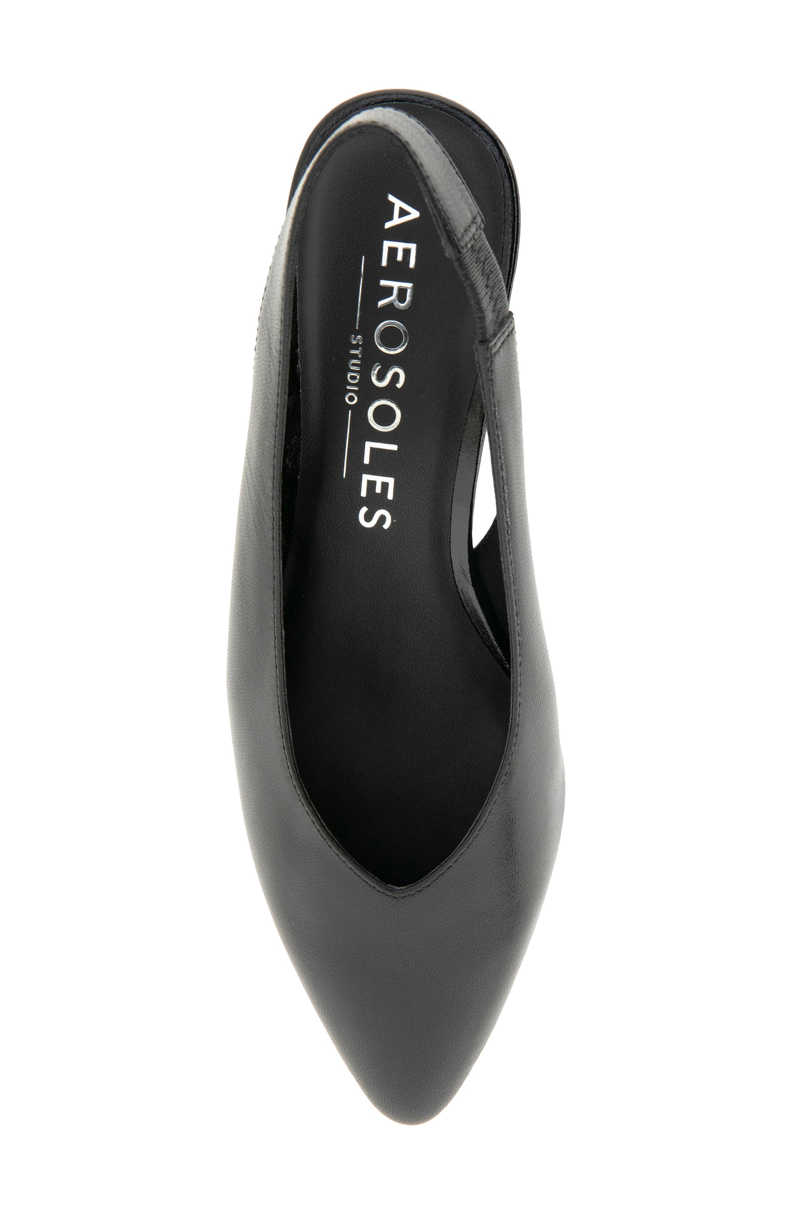 Aerosoles Carmenza Suede Slingback Pump, Alternate, color, Black