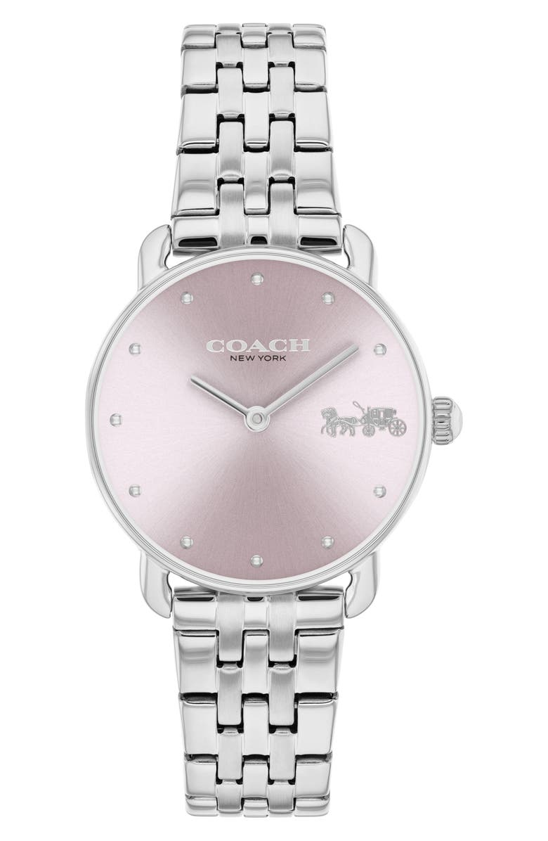 COACH Elliot Bracelet Watch, 28mm, Main, color, Pink