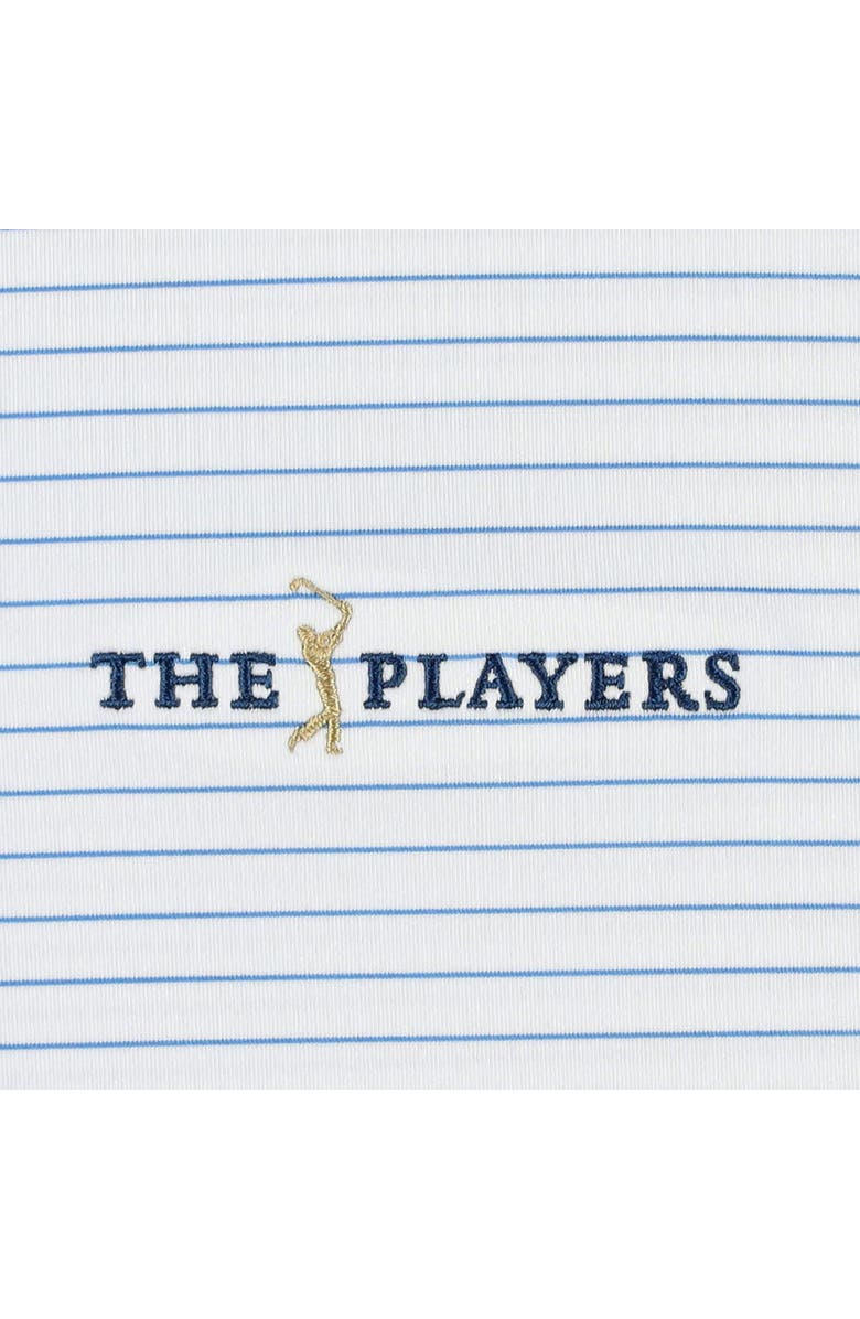 FOOTJOY Men's FootJoy White THE PLAYERS Lisle Classic Stripe ProDry Polo, Alternate, color, 