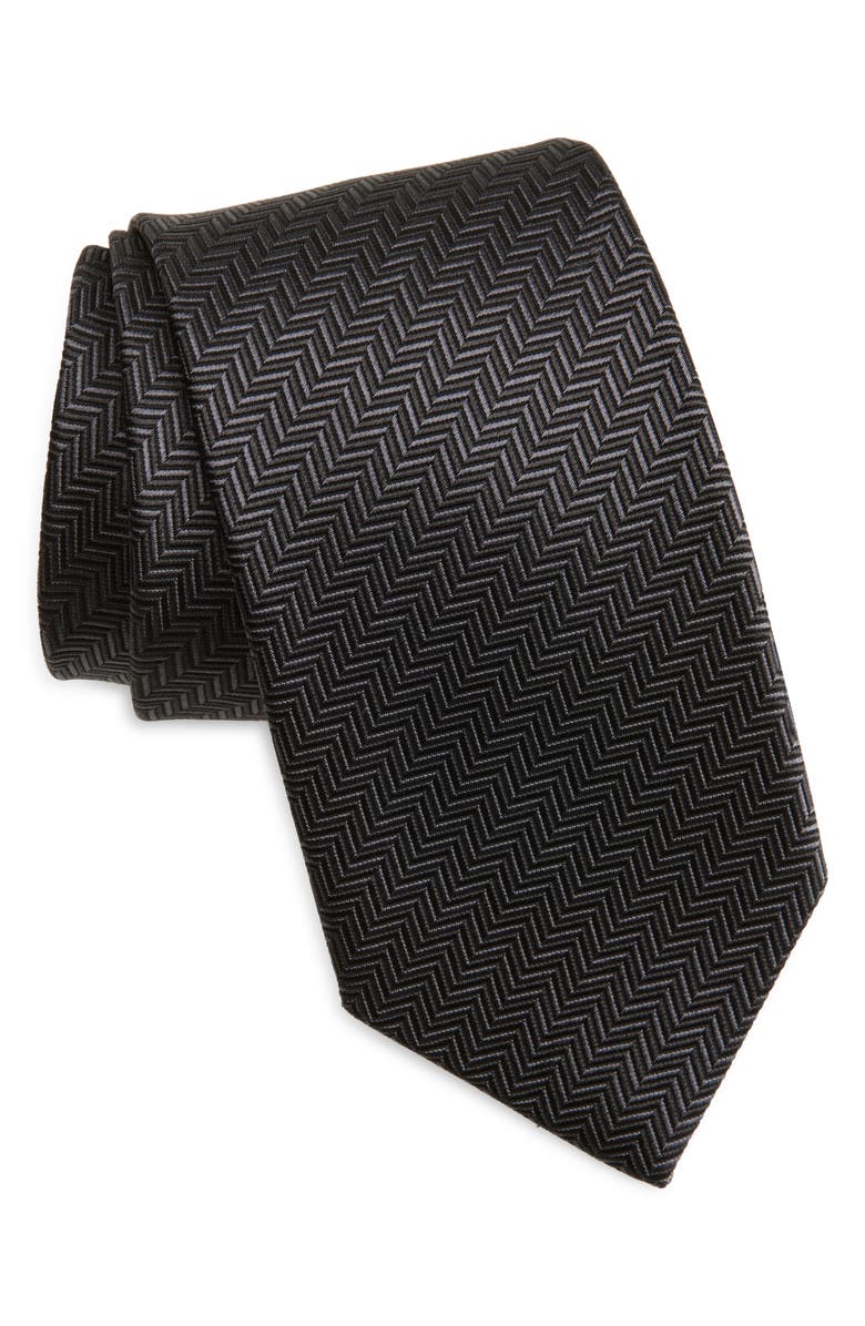 David Donahue Chevron Silk Tie, Main, color,
