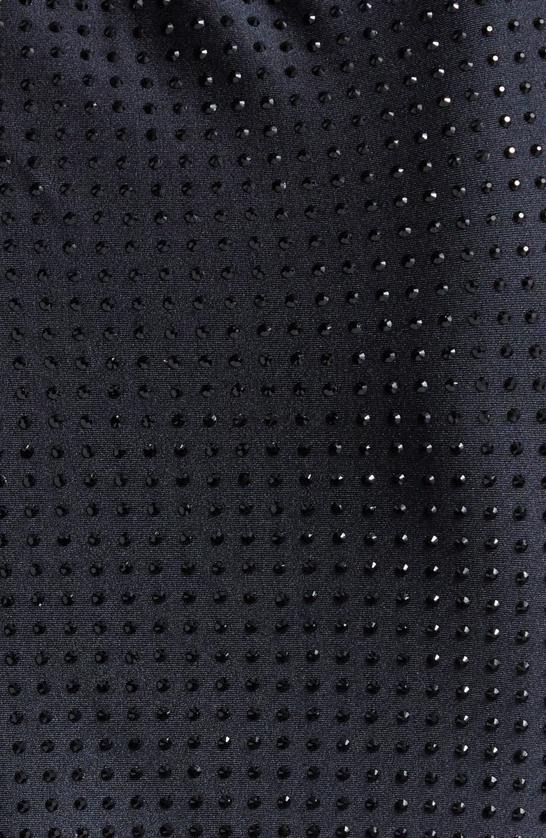 Coperni Rosette Crystal Embellished Asymmetric Gown, Alternate, color, 