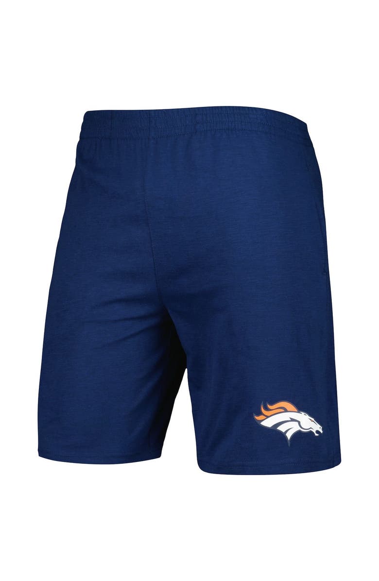 CONCEPTS SPORT Men's Concepts Sport Navy/White Denver Broncos Downfield T-Shirt & Shorts Sleep Set, Alternate, color, Navy
