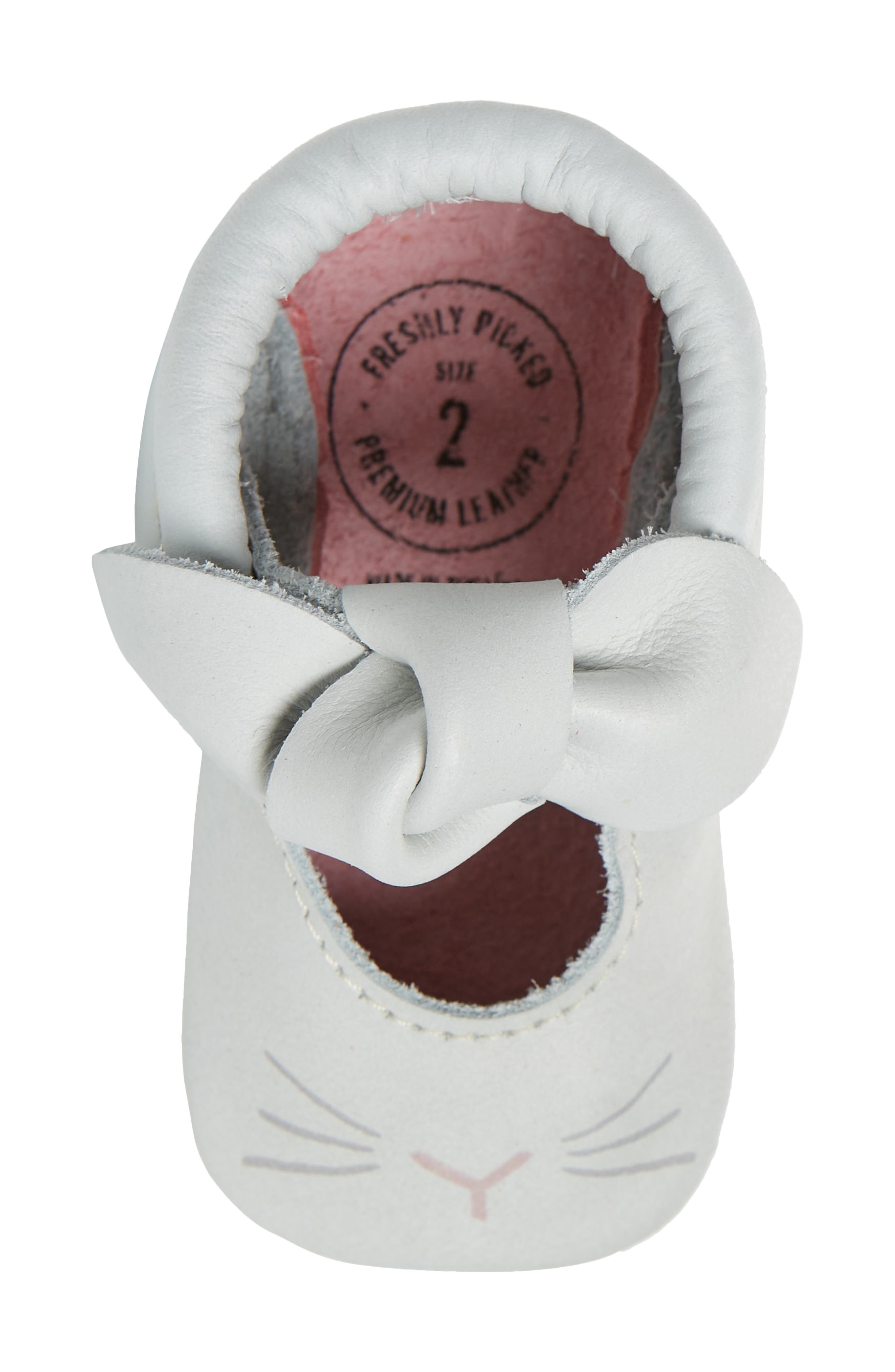 Freshly Picked Bow Crib Shoe, Alternate, color, 