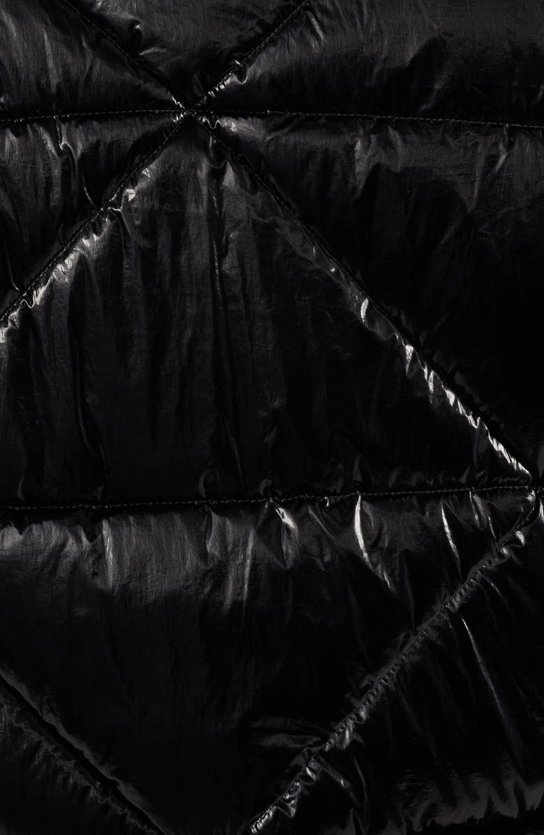 Sam Edelman Shiny Crop Puffer Jacket, Alternate, color, Black