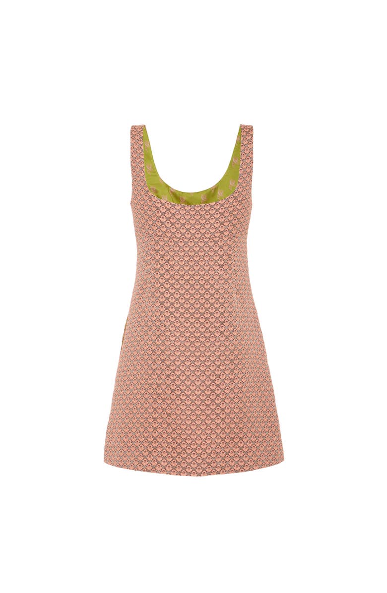 La DoubleJ Ella Mini Dress Embroidered, Alternate, color, Tulip Jacquard Pale Pink