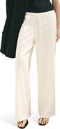 MANGO Drawstring Mid Rise Straight Leg Pants