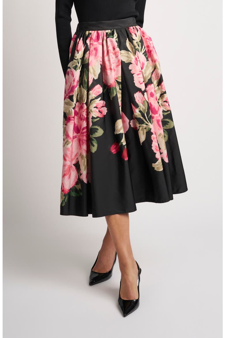 Roy Midi Skirt, Main, color, RICH BLACK