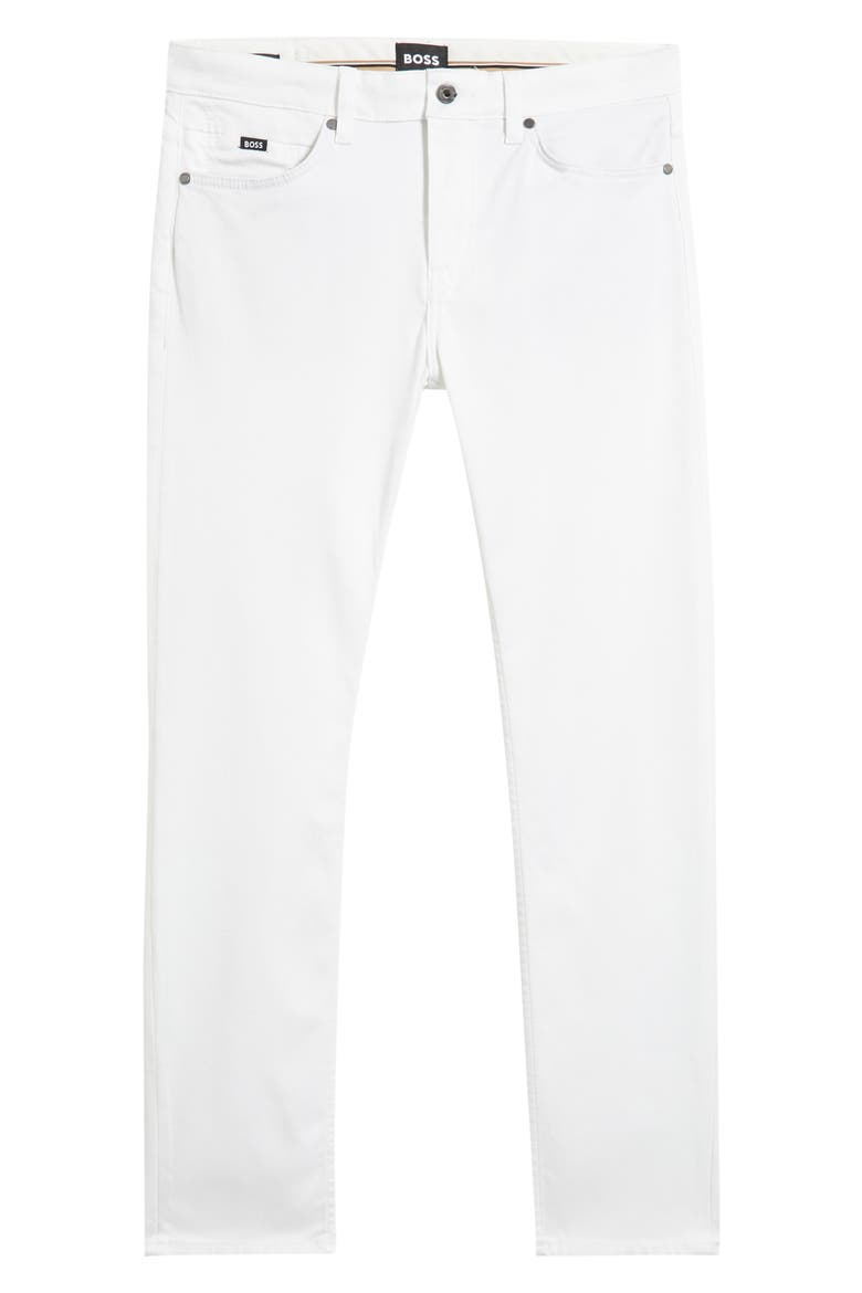 Delaware Slim Fit Stretch Jeans, Alternate, color, WHITE
