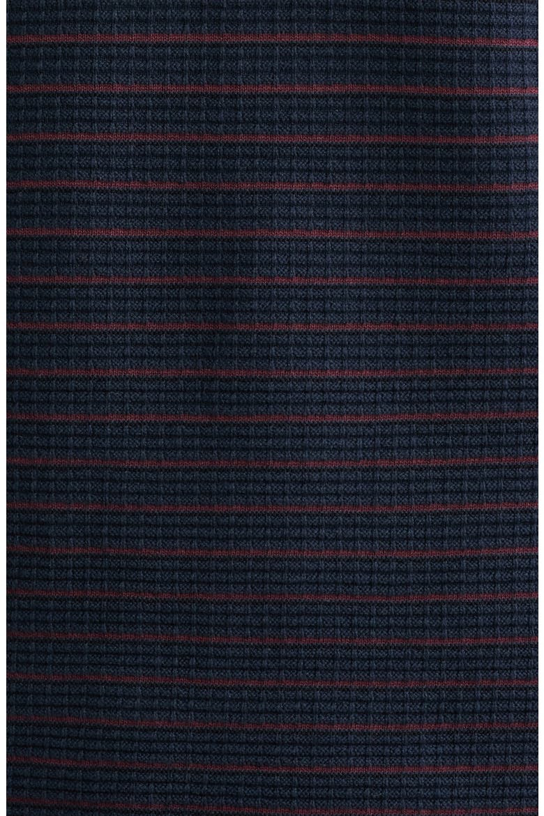 Aaron Stripe Johnny Collar Polo, Alternate, color, NAVY