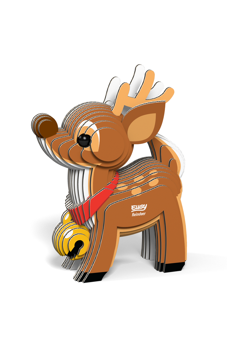 Eugy Puzzles Reindeer 3D Puzzle, Alternate, color,