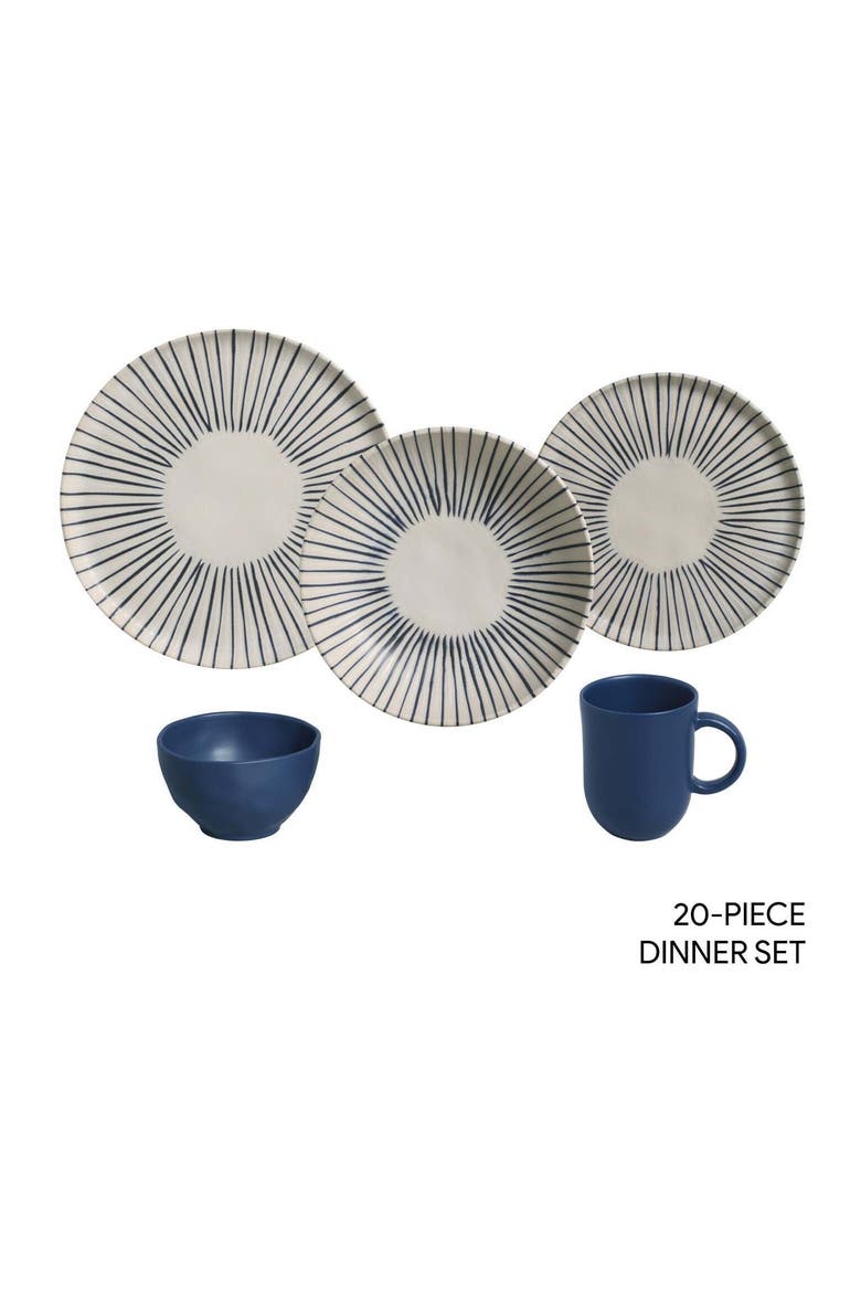 20 Pc. Dinnerware Set, Main, color, Elemento