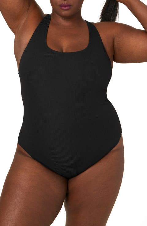 Tulum Ribbed One-Piece Long Torso Swimsuit (Regular & Plus)