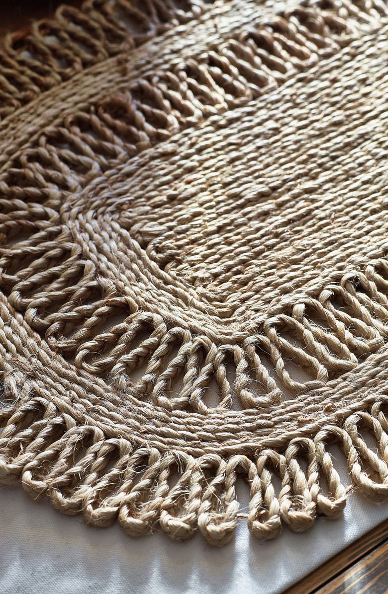 NEXT Set of 2 Woven Straw Placemats, Alternate, color, Natural