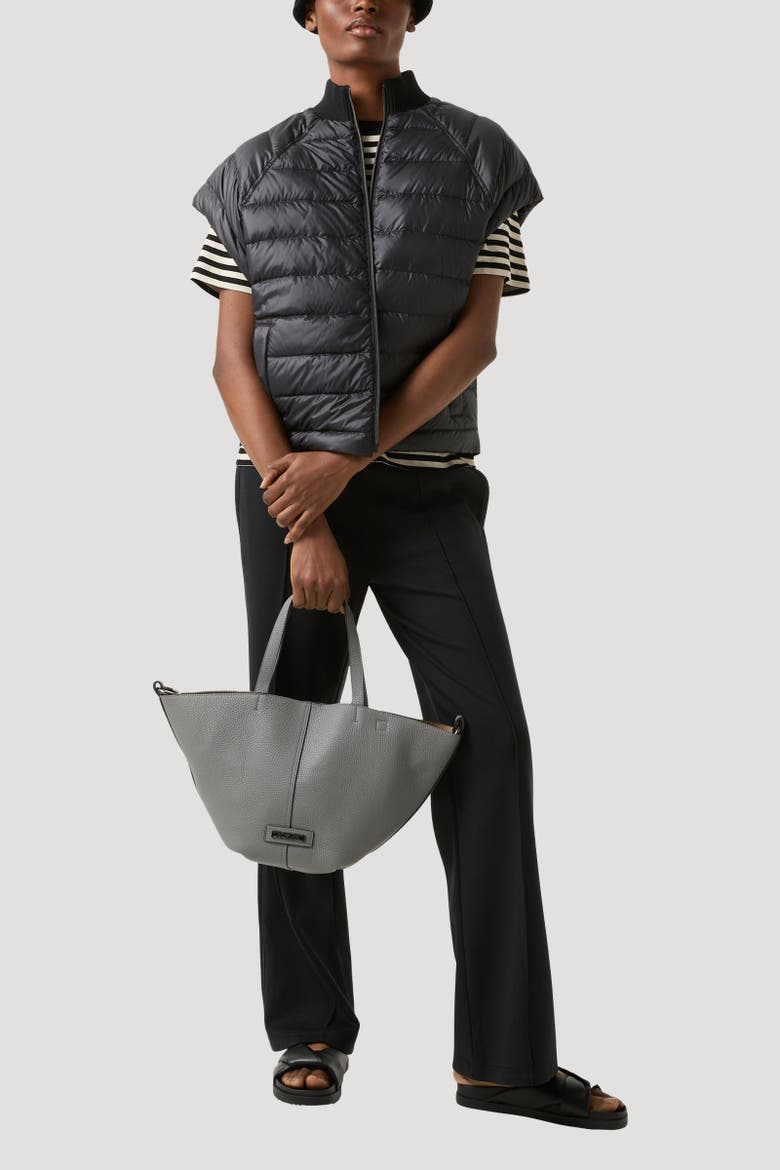 Nahla Hybrid Down Vest, Alternate, color, Black
