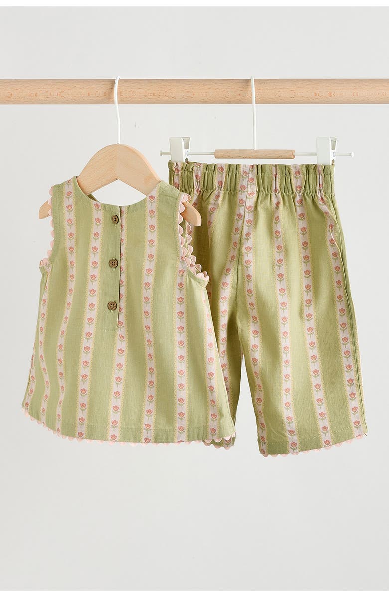 NEXT Kids' Floral Tank & Pants Set, Alternate, color, Green